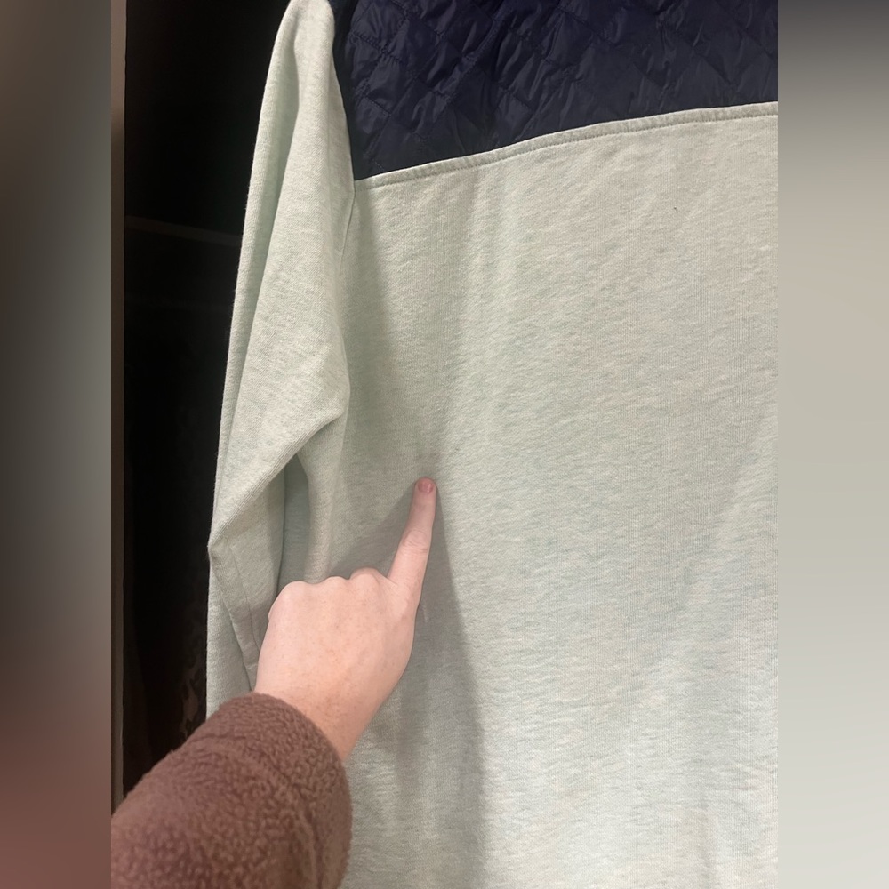 Vineyard Vines Quarter Zipped Performance Sweater - Navy/Light Blue - Picture 5 of 7
